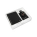Men's Leather Passport Wallet with Airtag Holder Luggage Tag, 2-Piece Set
