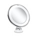 10x Magnifying Lighted Makeup Mirror 360° Rotation with Suction Cup
