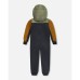 Toddler Boys Colorblock Mid-Season One-Piece Outerwear Dark Gray, Sage, And Tan - Toddler|Child
