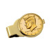 Men's Gold-Layered JFK Half Dollar Coin Money Clip