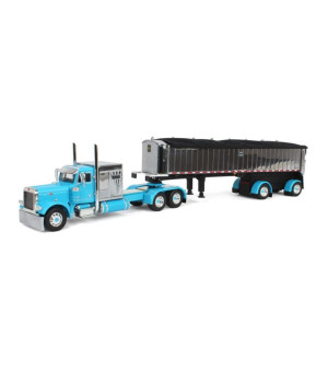 First Gear, 1/64 Cyan Peterbilt 379 60