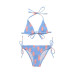 Big Girls Toddler|Child Beach Bloom Shirred Triangle Bikini