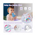 Baby Play Gym Mat Thicker Tummy Time Mat with 5 Detachable Hanging