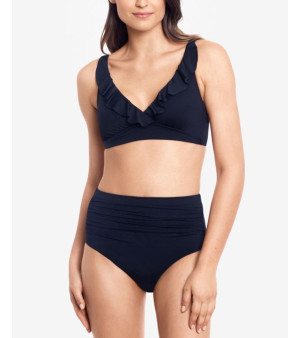 Lauren Ralph Lauren, Beach Club Solid Ruffle Bikini Top & Beach Club High-Waist Bikini Bottoms