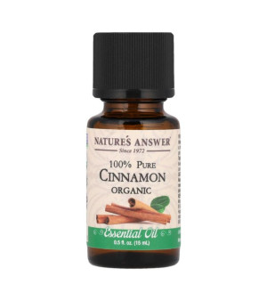 Nature's Answer, 100% Pure Organic Essential Oil Cinnamon - 0.5 fl oz (15 ml)