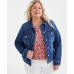 Plus Size Classic Denim Jacket