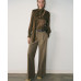 Women's Belt Straight-Fit Pants