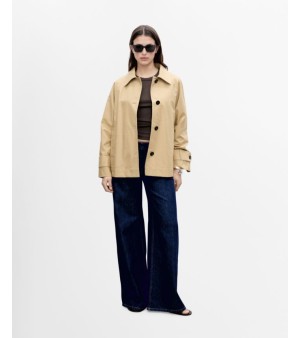 MANGO, Women's Buttoned Cotton Parka Coat