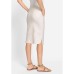 Women's Stretch Linen Drawstring Skirt