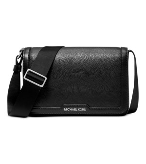 Michael Kors, Men's Leather Mini-Flap Logo Crossbody Bag