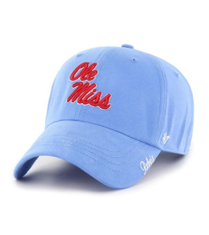 '47 Brand, 47 Brand Women's Powder Blue Ole Miss Rebels Miata Clean Up Adjustable Hat