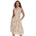 Women's Floral-Print Button-Down Tie-Front Cotton Shirtdress