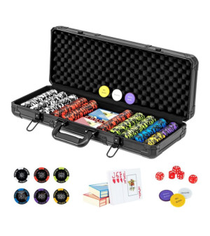 VEBREDA, 14 Gram Texas Holdem Poker Chip Set