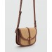 Women's Contrast Canvas Crossbody Bag