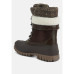 Delphine knitted collar lace up boots