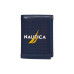 Men's Logo Rubber Leather Trifold Wallet