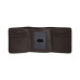 Men's Leather Trifold Wallet with Contrast Color Edge