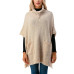 Women's Mock Turtleneck Pocket Poncho