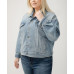 Plus Size Denim Trucker Jacket