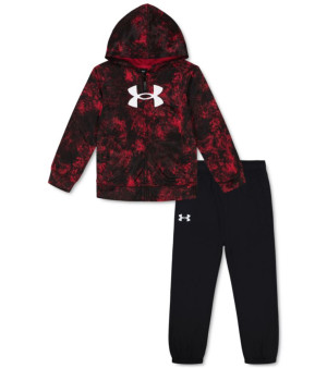 Under Armour, Toddler & Little Boys 2-Pc. Printed Full-Zip Hoodie & Solid Joggers Set