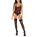 Women's Madeline Floral Lace 2 Piece Garter Set
