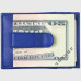 Men's Money Clip Thin Front Pocket Wallet Genuine Leather Card Case