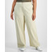 Trendy Plus Size Wide-Leg Twill Pants