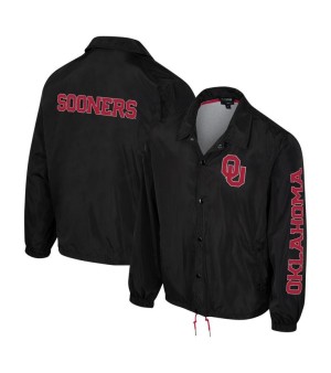 The Wild Collective, Men's and Women's Black Oklahoma Sooners Coaches Full-Snap Jacket