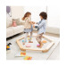12-Piece Kids Wooden Balance Beam with Colorful Steeping Stones