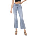 Women's High Rise Cropped Flare Jeans