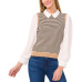 Women's Thin Stripe Vest Layered Sweater Top