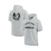 Men's and Women's Gray Florida State Seminoles Super Soft Fleece Short Sleeve Pullover Hoodie