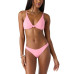 Juniors' Ribbed Knot-Front Bikini Top & Hipster Bottoms