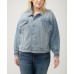 Plus Size Denim Trucker Jacket