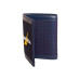 Men's Logo Rubber Leather Trifold Wallet