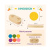 12-Piece Kids Wooden Balance Beam with Colorful Steeping Stones
