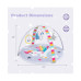 Baby Play Gym Mat Thicker Tummy Time Mat with 5 Detachable Hanging