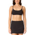 Juniors' Ribbed Scoop-Neck Bralette Bikini Top & Ribbed Pull-On Cover-Up Skirt