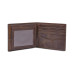 Men's Leather Wallet Derrick RFID-Blocking Bifold with Flip ID