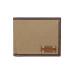 Men's Canvas with Leather Trim Bifold Wallet