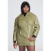 Plus Size Croc Faux Leather Jacket