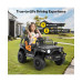 12V 7AH Kids Ride on Truck, Electric Ride on Car Toy Battery Powered Truck Vehicle w/ Remote Control, bluetooth, Spring Suspension, MP3 Player & LED Lights, 3 Speeds