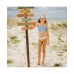 Big Girls Toddler|Child Good Vibes Frilled Bandeau Bikini