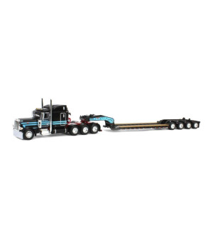 First Gear, 1/64 Peterbilt with Fontaine Magnitude Lowboy & Fliptail, Cappello Heavy Transport, DCP