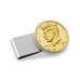 Men's Gold-Layered JFK Half Dollar Stainless Steel Coin Money Clip