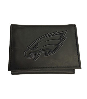 Evergreen Enterprises, Men's Black Philadelphia Eagles Hybrid Tri-Fold Wallet