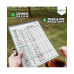 - 5 Big Dry Erase Yardzee & Farkle Score Cards with 5 Markers (11.5in x 8in) | Large Laminated Reusable Score Pads & Pens
