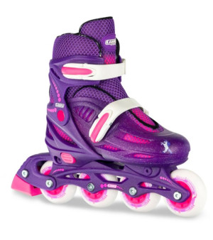 Crazy Skates, 148 Adjustable Inline Skates For Girls And Boys - Unisex Skates - Adjust To Fit 4 Sizes