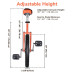 18 In Wheel Outdoor Unicycle Skid-proof Tire Fitness Bicycle Balance Training for Adults Teenagers Kids, Orange