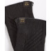 Women's Rib-Knit Leather-Palm Gloves